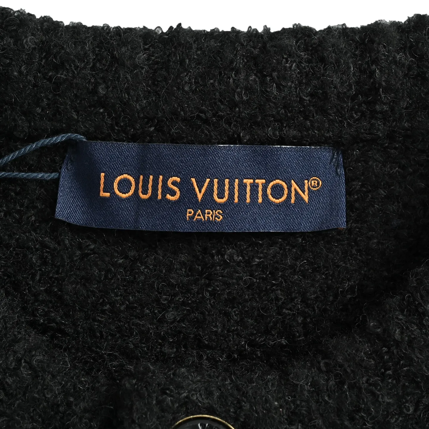 Louis Vuitton/Louis Vuitton large logo jacquard cardigan sweater
